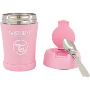 Twistshake Insulated Food Container 350ml, Pastel Pink