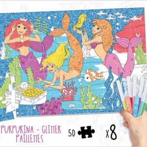 Educa 50 Mermaids Colouring Puzzle