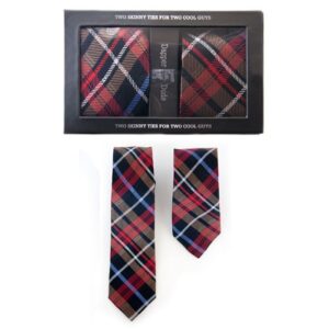 Diaper Dude Matching Father & Son Tie Set - Plaid 17"