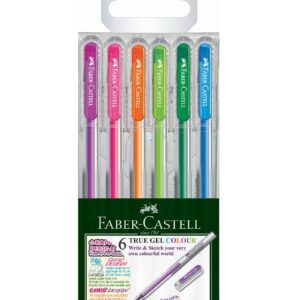 Faber Castell True Gel Pen 0.7mm Fluo Set - 6 colors