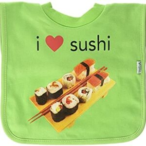 Green Sprouts Favorite Foods Absorbent Pull Over Food Bib - Sushi Lime