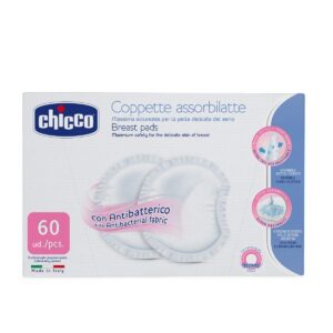 Chicco Antibacterial Breast Pads, 60 Pieces