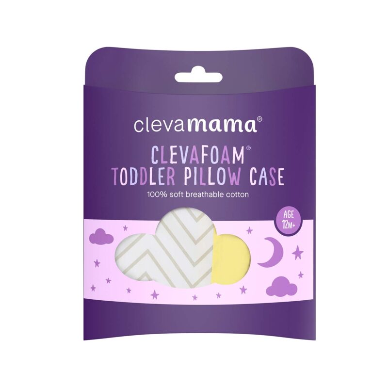 ClevaMama ClevaFoam Baby Pillow Case - Grey