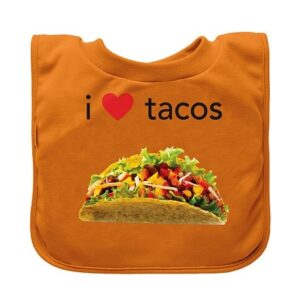 Green Sprouts Favorite Foods Absorbent Pull Over Food Bib - Orange Tacos