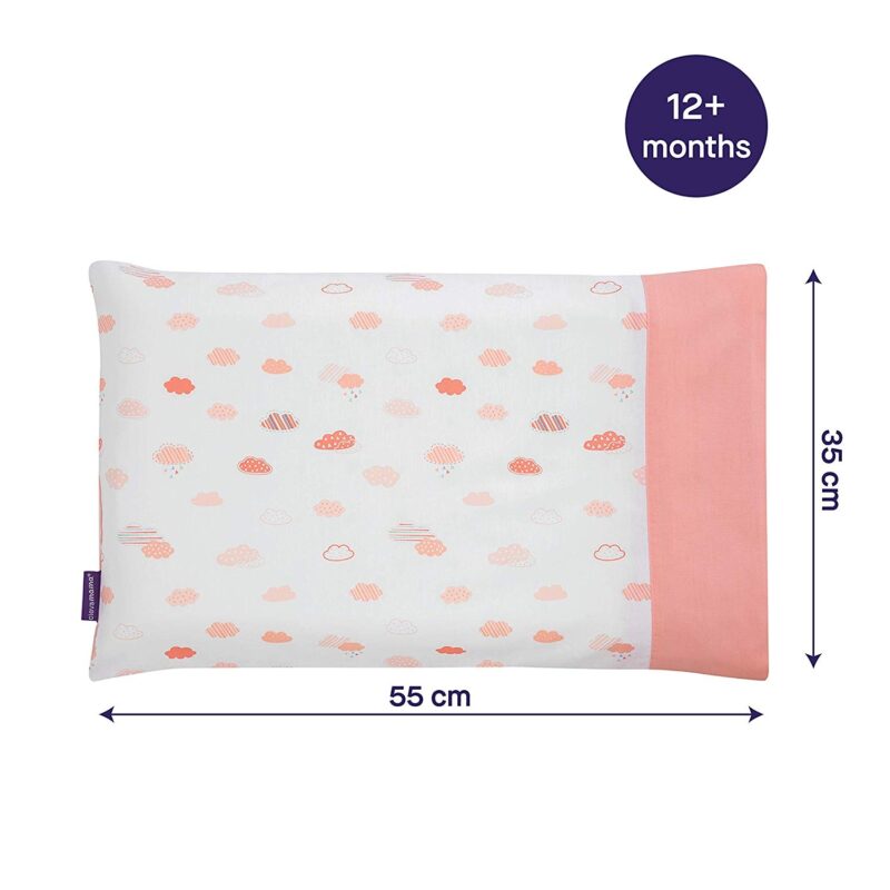ClevaMama ClevaFoam Baby Pillow Case - Coral
