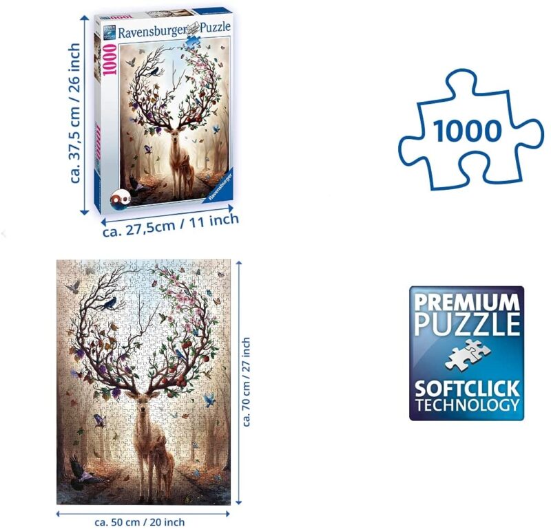 Ravensburger Magical Deer Puzzle, 1000 pieces