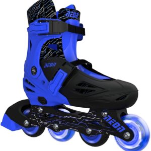 Yvolution Neon Inline Skates, Blue - Size EU 29-33