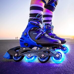 Yvolution Neon Inline Skates, Blue - Size EU 29-33