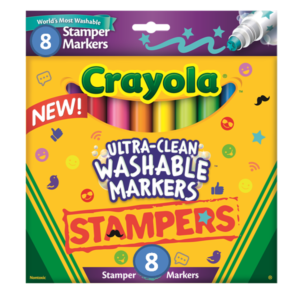 Crayola 8 Ultra Clean Washable Stamper Markers