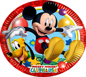 Mickey Mouse Plates 23cm x 8