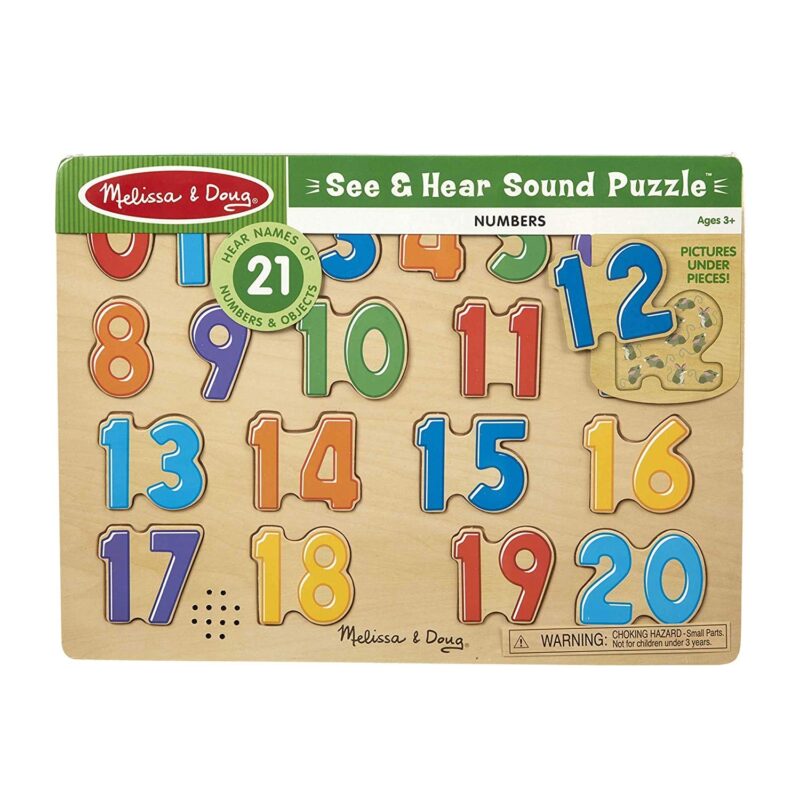 Melissa & Doug Numbers Wooden Sound Puzzle