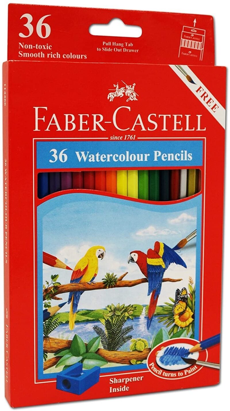 Faber Castell Watercolour Pencils, 36 colors