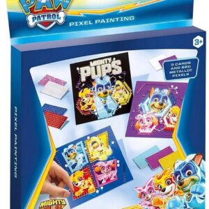 Totum Paw Patrol Mighty Pups Pixel Painting 6 Pieces
