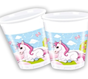 Unicorn Plastic Cups 200ml