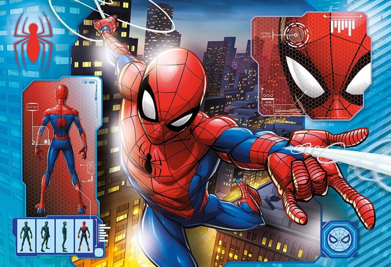 Clementoni Spiderman Puzzle, 24 pieces Maxi, SuperColor Series