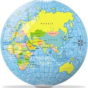 Mondo World Map PVC Ball, 23 cm