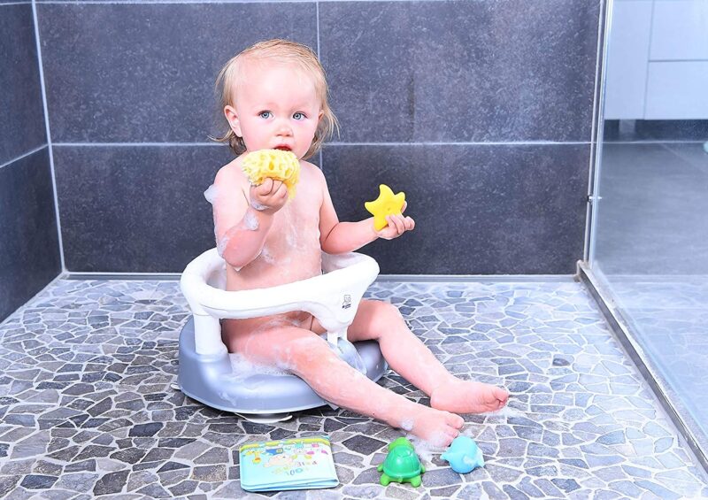 Rotho Baby Bath Seat White/Silvergrey