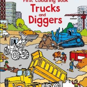 Trucks & Diggers Coloring Book