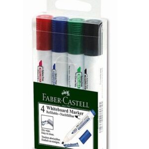 Faber Castell Whiteboard Marker Round-tip, Set of 4