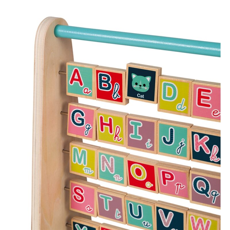 Janod Baby Forest Abc Abacus Toy - English (Wood)