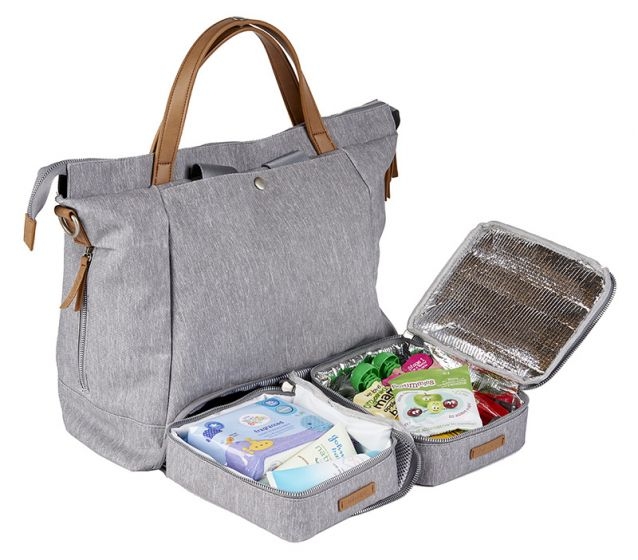 BabaBing Erin Tote Changing Bag - Grey