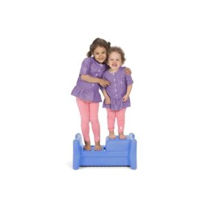 Simplay3 Two Child Step Stool and Seat, Blue