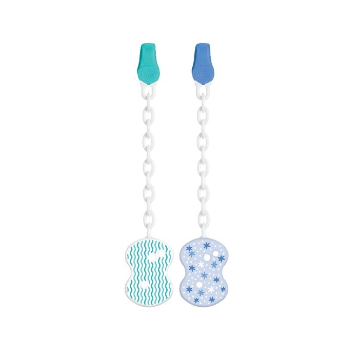Chicco Clip with Chain, 1 piece - Blue