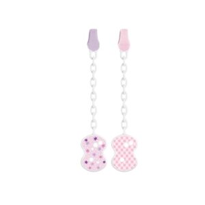 Chicco Clip with Chain, 1 piece - Pink