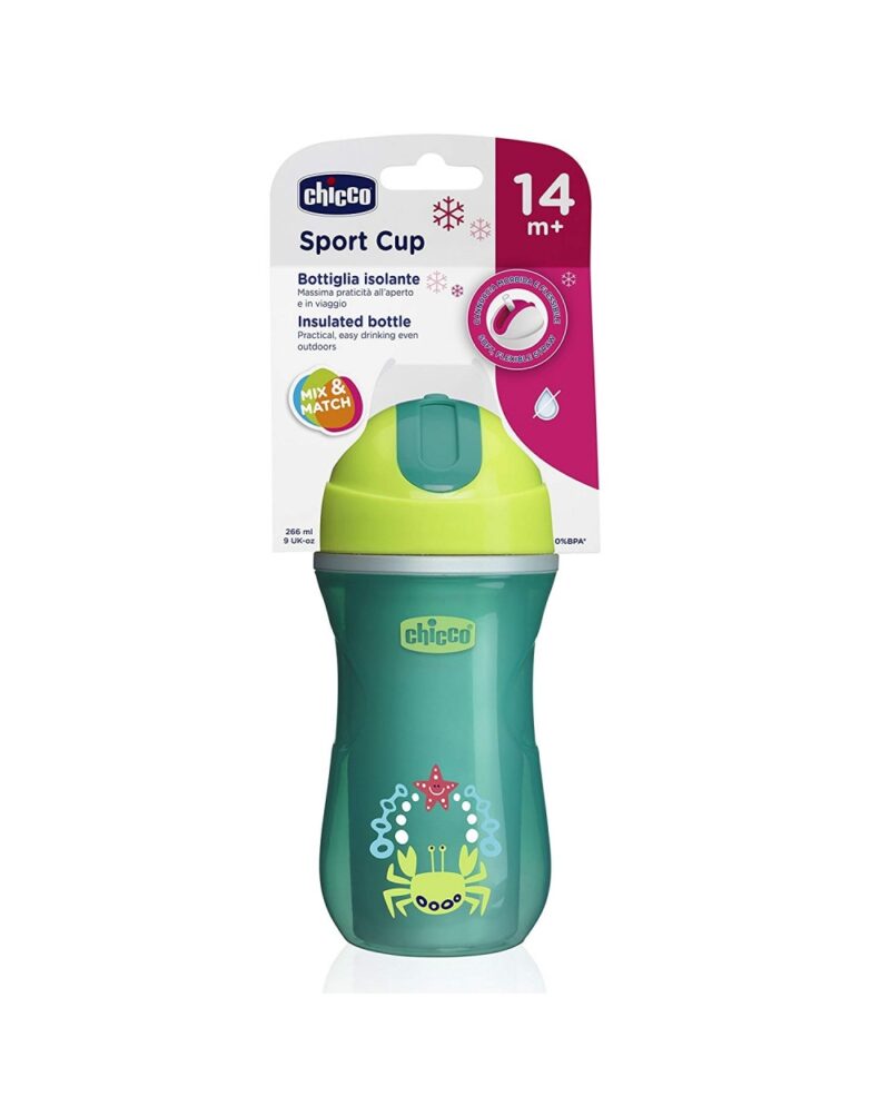 Chicco Sport Cup Green - 266ml, 14m+