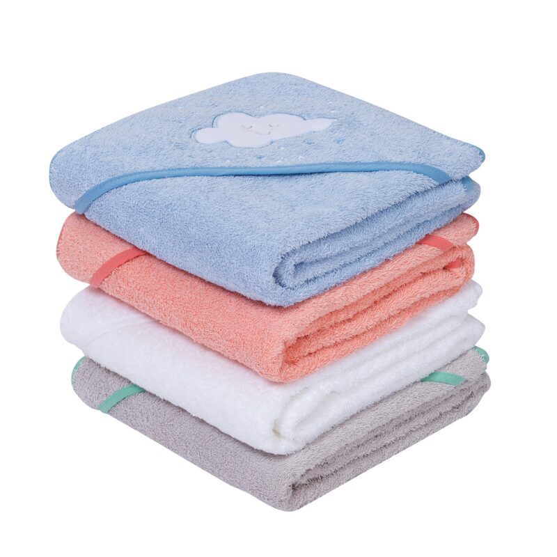 ClevaMama Soft Cotton Apron Baby Bath Towel