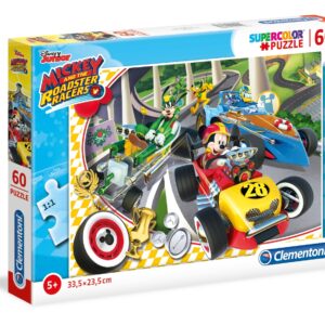 Clementoni Disney Mickey and the Roadster Racers - Supercolor Puzzle - 60 pieces