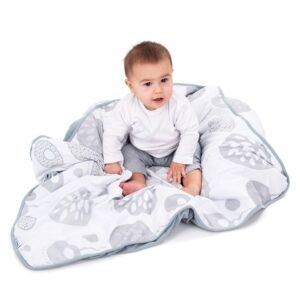 Doomoo Dream Baby Cotton Blanket 100 x 75 cm, Tree Grey