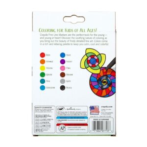 Crayola Aged Up Coloring 12 Fineline Markers - Classic