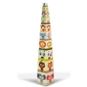 Janod Family Portraits Square Stacking Pyramid
