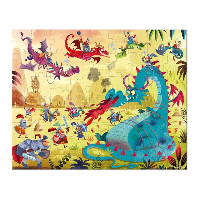 Janod Hat Boxed Puzzle Dragons 54 pieces