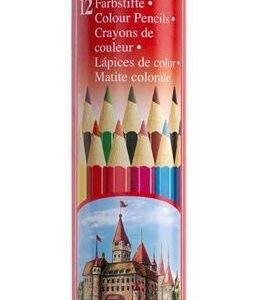 Faber Castell Coloring Pencils In Round Tin - 12 Colors