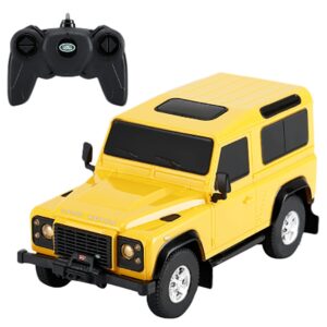 Rastar Land Rover Defender, 1/24,  Remote Control Car, Yellow