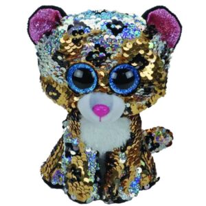 Ty Boos Flippable Leopard Sterling Regular 6 inch