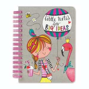 Small Wiro Notebook – Girl & Flamingo