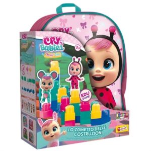 Lisciani Cry Babies Backpack with Building Blocks 36 PCS
