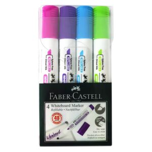 Faber Castell Whiteboard Marker Round-tip, Set of 4