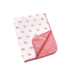 Doomoo Dream Baby Cotton Blanket 100 x 75 cm, Dots Pink