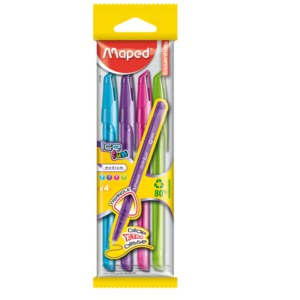 Maped Ice Ball point Fun Pack of 4