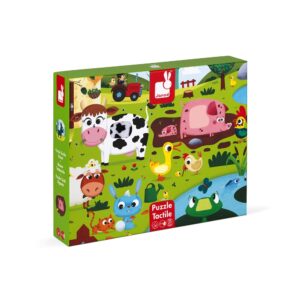 Janod Tactile Puzzle Farm Animals 20 pieces