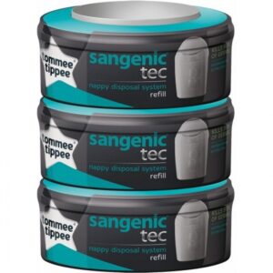 Tommee Tippee Sangenic Tec Nappy Cassette Row - Pack of 3