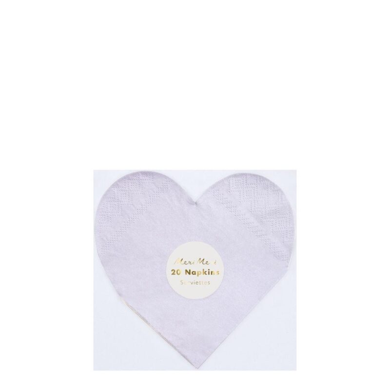 Party Palette Heart Small Napkins