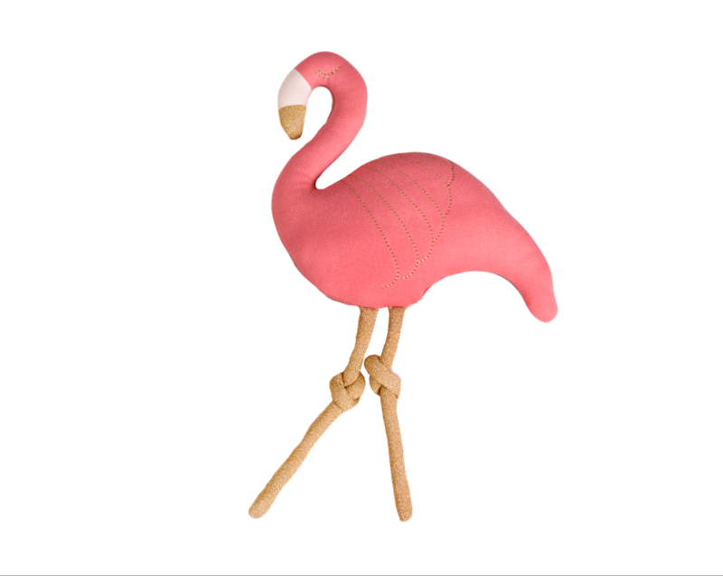 Bizzi Growin Flora Flamingo Shaped Cushion