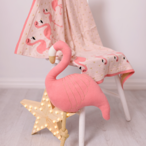 Bizzi Growin Flora Flamingo Shaped Cushion
