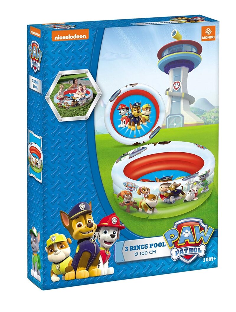 Mondo Paw Patrol 3 Ring Pool, 100cm